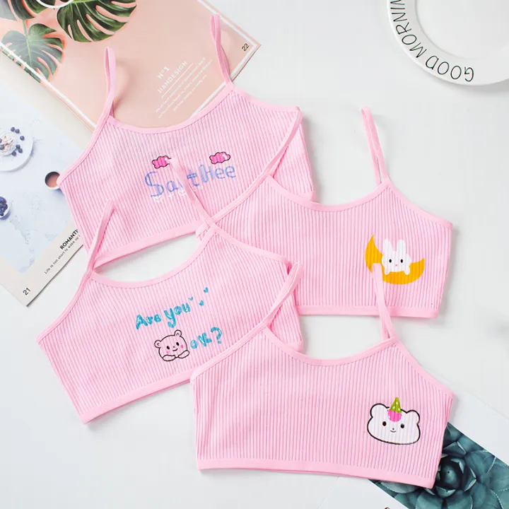 4PCS%20Developmental%20Cotton%20Girls%20Camisole%20Vest%20Threaded%20Combination%20Teenage%20Middle%20School%20High%20School%20Girls%20Underwear%20Bra%20Bra%20-%20Image%204