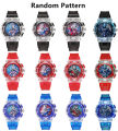 Cartoon Figure Children's Quartz Wrist Watches Fashion Luminous Silicone Kids Watch Boys Girls Birthday Festival Clock Gifts. 