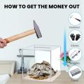 Piggy Banks for Adults (2023 Upgraded Version), Clear Acrylic Money Saving Bank Break to Open, Can Only Save That Cannot Be Take. 