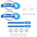 Hood Pin Kit, Universal Bonnet Hood Pins Lock Latch Kit Aluminum Racing Latch Catch Pin Key Locking Kit Car Accessories Replace. 