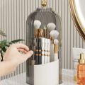 Makeup Brush Holder 360° Rotating Desktop Makeup Organizer Lipstick Eyebrow Pencil Containe. 
