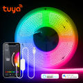 Tuya Wifi RGB /White/Warm White COB LED Strip Light Silica Gel Tube Tape Linear Dimmable Lighting work with Alexa  Home. 