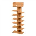 Amazing Gadget Shoe Rack 7-Tier Vertical with Top Cabinet. 