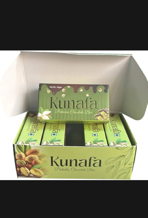 Dubai Viral Kunafa Chocolate With Pistachio Chocolate Bar (48g) (Pack of 1/2/3/4/5)