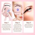 PORTABLE ELECTRIC EYELASH CURLER TOOL LONG LASTING THERMAL ELECTRIC EYELASH CURLER USB RECHARGEABLE EYELASH CURLER FOR WOMEN. 