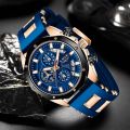 LIGE Fashion Men Watches Top Brand Luxury Silicone Sport Watch Men Quartz Date Clock Waterproof Wristwatch Chronograph Clock Man. 