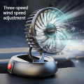 3-Head 5V USB Car Fan with 3 Adjustable Speeds Cooling Auto Cooler Air Ventilation System with Wind Regulation Car Accessories. 