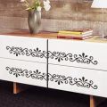 Wall Floral Border Vines Vinyl Decals Decor Art Wall Stickers ( 4 Inches by 12 Feet ). 