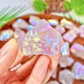 1PC High Quality Aura Rose Quartz Raw Stone Natural Crystal Raw Stone,Gemstone Jewelry,Glitter, Healing Crystal, Birthday Gift. 