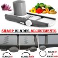 Vegetables & Salad Cutter - Multifunction Salad Cutter - Premium Quality - Bruno Vegetable Cutter And Slicer - Potato Onion Cutter - Salad Maker. 