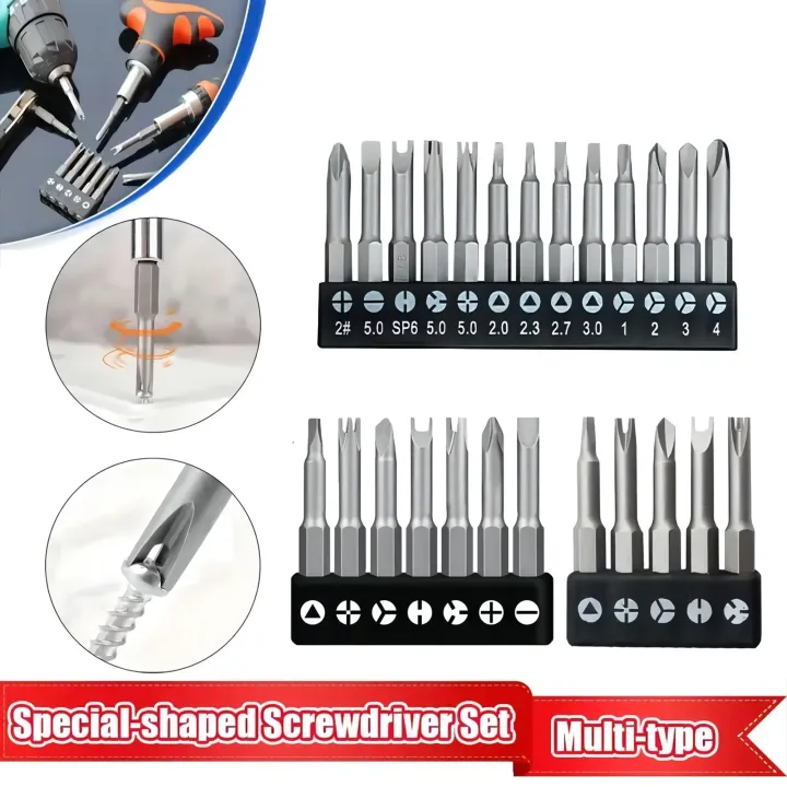 5/7/13pcs Special-shaped Screwdriver Set, 50mm Magnetic Chrome-Vanadium ...