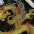 Chinese Style Gold Dragon Cloth Stickers Flying Dragon Embroidery Patch Decal Cheongsam Embroidery. 