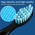 Seago SG-D010 Replacement Brush Heads for SG-575, SG-958, and SG-551 Electric Toothbrush - Soft Bristles, 4-Pack Deep Clean.