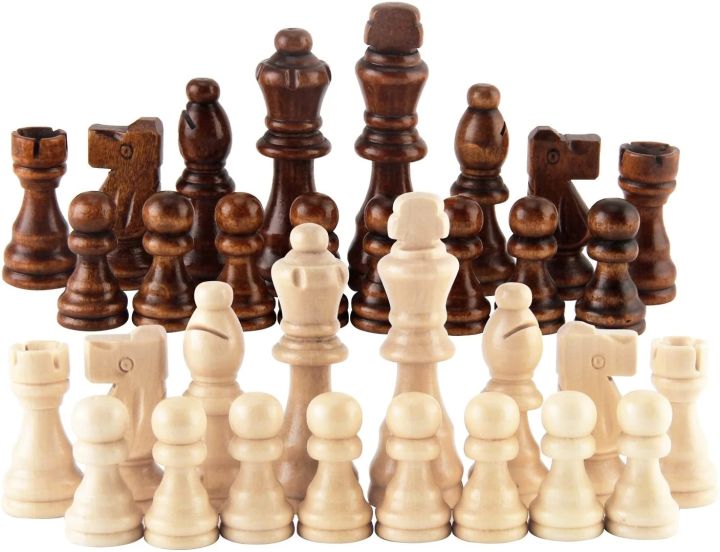 32%20Pieses%20Wooden%20Chess%20Standard%20Tournamen%20Staunton%20Wood%20Chessmen%208cm%20King%20Height%EF%BC%8CChess%20Pieces%20Only%20No%20Board%20-%20Image%204