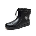 Rain boots mens non-slip rain boots large size velvet warm rubber shoes short outdoor fishing waterproof shoes for men and women. 