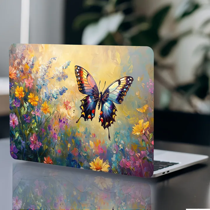 2pcs%20Artistic%20Butterfly%20and%20Flower%20Laptop%20Skin%20-%20PVC%20Burn,%20Waterproof%20and%20Scratch%20Resistant,%20Suitable%20for%20Laptop%20Computers%20-%20Image%205