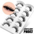 Lasvirey Fluffy Eyelashes Thick Cat Eye Lashes 8D Fluffy Volume Lashes Dramatic Thick Fluffy Full Strip Lashes Extension Makeup.