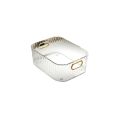 Makeup Organizer Acrylic Box Stackable Transparent Cosmetic Storage Basket for Desk Green Drawer Skin Care Holder Reusable Plastic Facial Mask Rack Durable Sorting Bin Sundries Container Desktop Beauty Display Case Without Lid. 