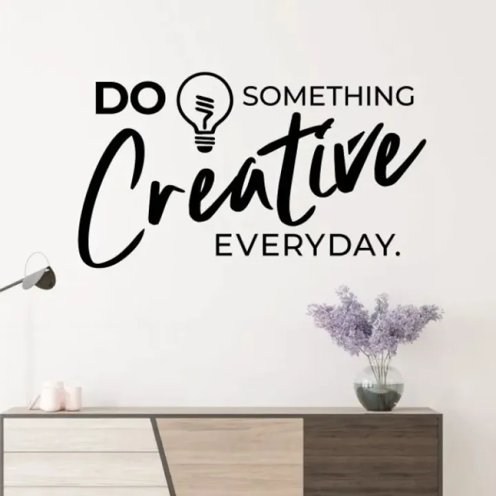 Do Something Creative Everyday - Motivational Decal Wall Sticker for ...