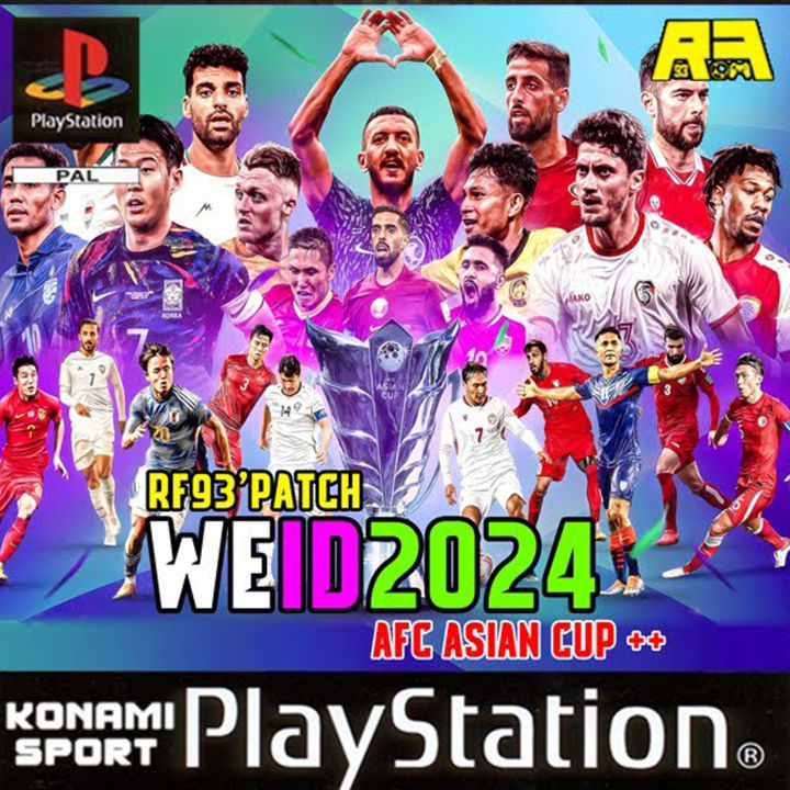 Play 1 Winning Eleven 2002 (mod 2024) AFC Asian Cup Qatar (for PlayStation PS1)