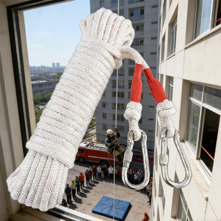 1pcs Fire Escape Fire Rope Wear Resistant Steel Wire Core Mountain ...