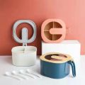 Multi Storage 4 Section Kitchen Spices Lid Box With Spoons. 