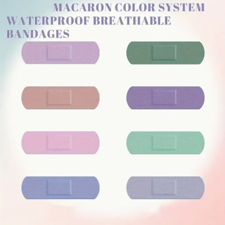 24pcs/40pcs%20PE%20Waterproof%20Bandages%20Solid%20Color%20Breathable%20%20Bandages%20Stickers%20%20In%208%20Styles%20-%20Image%203