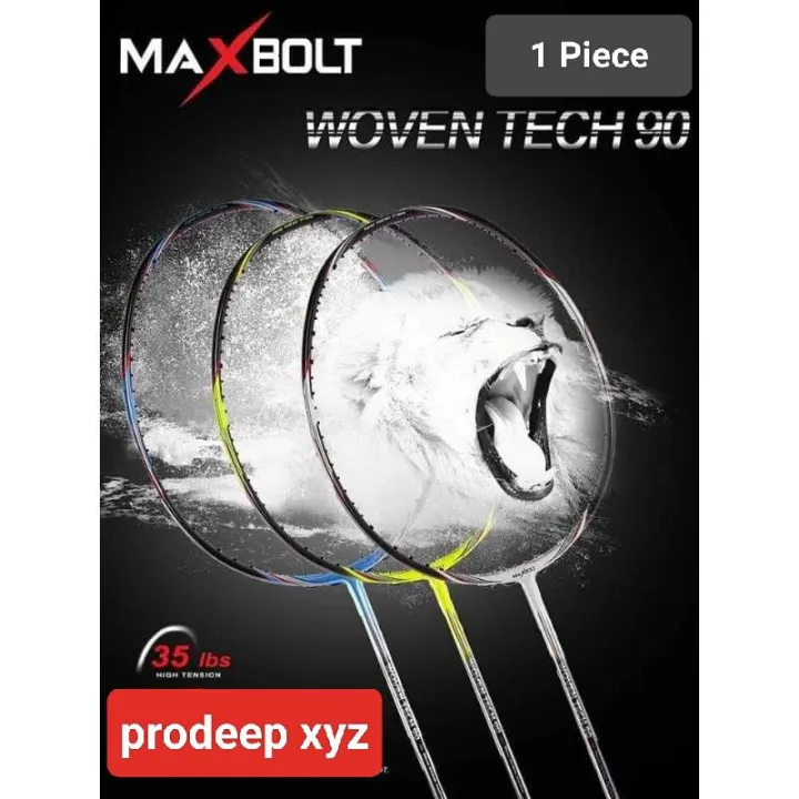 MAXBOLT%20WOVEN%20TECH%2090%20Unstrung%20Badminton%20Racket%20-%20Image%203