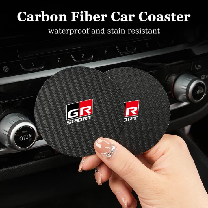 2Pcs%20Car%20Carbon%20Leather%20Water%20Cup%20Pad%20Anti-noise%20Coaster%20For%20Toyota%20GR%20Corolla%20Yaris%20Aygo%20Prius%20CHR%20Camry%20Auris%20Avensis%20Cruiser%20-%20Image%206