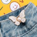 Butterfly Jeans Button Adjustable Clips For Pant Skirts Waist Tightener Buckle Snap Button Pants Pin Retractable Button Adjuster.