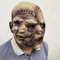 Three-Faced Rubber Demon Devil Full Head Latex Mask Demon Ball Halloween Party Cosplay Costume Licensed Devil Face Scream Ghost. 