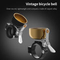 TOSUOD Bike Bell Retro Bicycle Copper Ring MTB Road Bike Handlebar Ring Horn Clear Loud Sound Bells Cycling Safe Warning Alarm. 