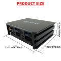 4-Channel Car Amplifier (60Wx4) 240W Max Power for Large Display Android Devices Audio Subwoofers and Speakers Car Stereo AMP.