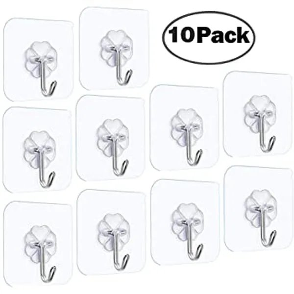 10 Piece Hanger Hook (Self Adhesive, Bathroom)
