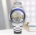 Men's Mechanical Watch Business Watch Hollow Out Transparent Fully Automatic Men's Watch Waterproof Glow Clock.