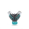 Y-Shaped Diverter with Rubber Coating One-In-Out Separate Control Irrigation Connector for Garden Watering Systems. 