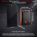 Rfid Leather Men Wallets Money Bag Slim Thin Card Holder Wallet Carbon Fiber Male Small Short Purse Black Billfold Walet Gifts. 