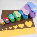8/16/25/38/50mm Random Color Heart Punch DIY Embossing Punches Scrapbooking Machine Paper Cutting Hole Punch Rounder Cutter.