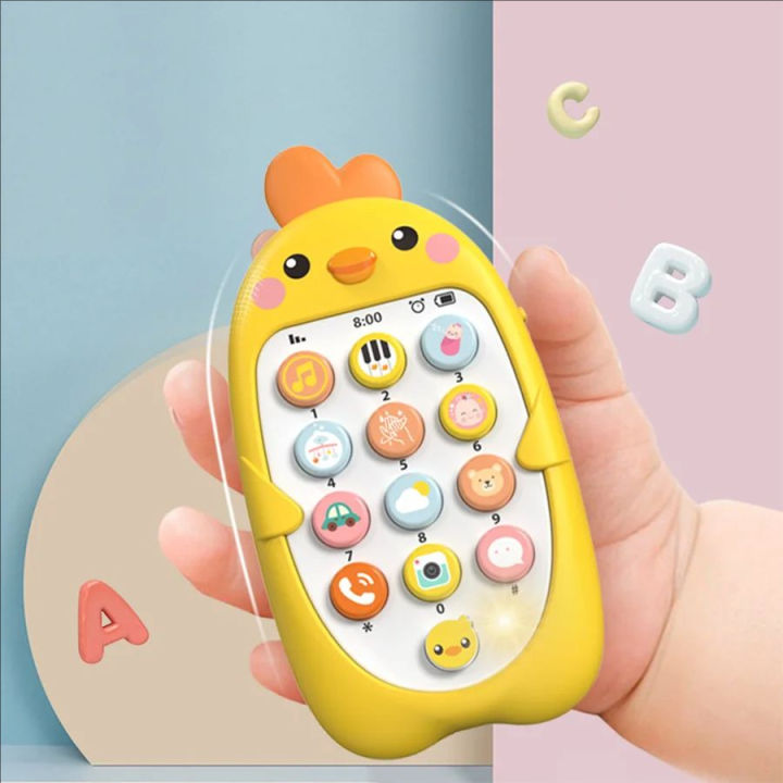 Children's%20cute%20chicken%20music%20mobile%20phone%20electric%20toy%20analog%20phone%20baby%20puzzle%20early%20education%20story%20machine%20-%20Image%207