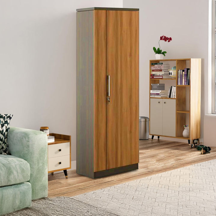 Single Door Almira with Inner Locker Drawer & cloths Hanging Space or Storage shelve by Furnisha Decor