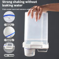 Airtight Laundry Liquid Storage Jar Portable Washing Powder Dispenser with Measuring Cup for Convenient and Efficient Laundry. 