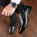 Mens Formal Leather Shoes Slip on Dress Wedding Casual Flats Luxury Walking Oxfords Office Work Zapatos Para Hombre Plus Size. 