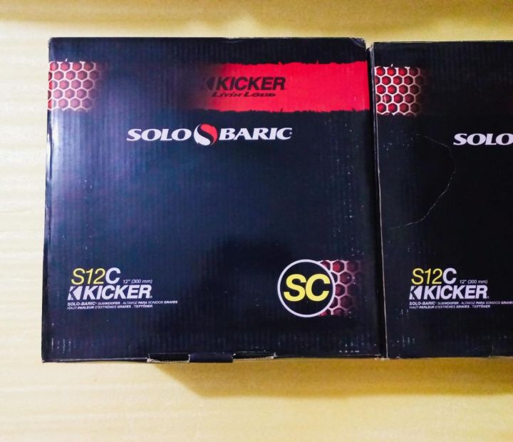 Kicker Solo Baric S12C Dual Coil High Quality Branded Heavy Subwoofers New