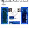 Dual USB Current Voltage Charging Detector Test Chargerging Doctor Blue.