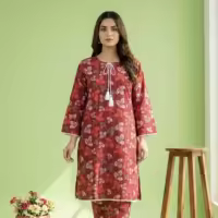 Cotton 1 Piece Kurti Kameez Dress for Women Trendy Stylish Comfortable Daily Wear Fabric