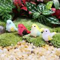8pcs Miniature Bird Figurines, Mock Animal Toy Mini Cute Pet ModelFOr Fairy Garden, Moss Micro Landscape. 