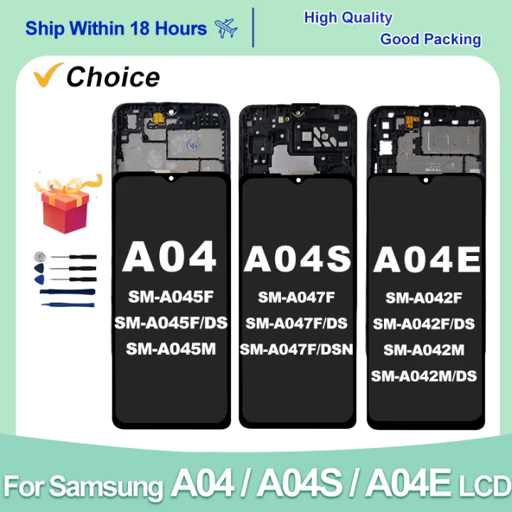For Samsung Galaxy A04 LCD A045 A045F Display A04S Touch Screen A047 A047F Digitizer For A04E LCD A042 A042F Replacement Parts