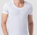 Pack of 3 Men's Half Sleeves Cotton Bunyan White Color. 