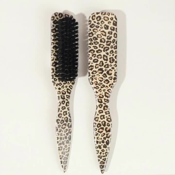 Bristle Slick Back Hair Brush for Sleek Ponytail Bun & Smoothing Baby Hairs, Flyaways, Edge Control - Backcombing & Teasing