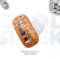 Wireless Bluetooth Transparent Mouse, Tri-Mode (BT5.1+ BT5.1+ 2.4GHz) Type C Rechargeable Mouse Silent Ultra Thin 4 DPI Adjustable.